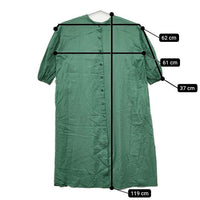 Boutique Ordinary B021-238D ペチスカート付き コットンドレス ワンピース グリーン レディース ブティークオーディナリー【中古】5-0407M∞