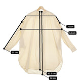 veritecoeur ガスボイルコットンチュニック 定価19800円 VC-2193 シャツワンピース チュニック ベージュ レディース ヴェリテクール【中古】5-0105M∞