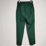 MAISON MARGIELA zip high-waisted trousers ハイウエスト ポリエステルウール パンツ グリーン レディース メゾンマルジェラ【中古】4-1124T∞