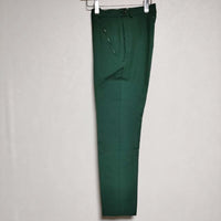 MAISON MARGIELA zip high-waisted trousers ハイウエスト ポリエステルウール パンツ グリーン レディース メゾンマルジェラ【中古】4-1124T∞