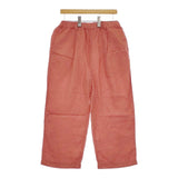 DMG リネンキャンバス ストレートイージーパンツ 14-194L パンツ サーモンピンク レディース ディーエムジー/ドミンゴ【中古】5-0407M∞