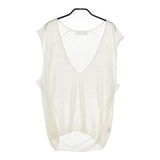 NOUVELLES DU PARADIS PK22207 ラミーリセヨル ノースリーブニット ベスト オフホワイト レディース ヌーベルドゥパラディ【中古】5-0407M∞