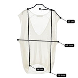 NOUVELLES DU PARADIS PK22207 ラミーリセヨル ノースリーブニット ベスト オフホワイト レディース ヌーベルドゥパラディ【中古】5-0407M∞