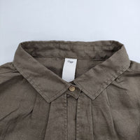 Ouur リネン プルオーバー 長袖シャツ ブラウン レディース アウアー【中古】5-0407M∞