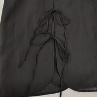 TODAYFUL Slub Dress Shirts スラブドレスシャツ 長袖シャツ ブラック レディース トゥデイフル【中古】5-0407M∞