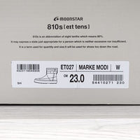 MOONSTAR 未使用 810s ET027 MARKE MODI 23cm ラバーブーツ レインシューズ ホワイト レディース ムーンスター【中古】4-1118G◎