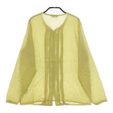 veritecoeur VC-2267 コットンシルクフリルブラウス ブラウス シャツ KUSAIRO イエロー系 レディース ヴェリテクール【中古】5-0407M∞