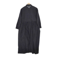 soil 40s POPLIN DOT PRINT REGULAR COLLAR DRESS ドットシャツ ワンピース 24AW ブラック ホワイト レディース ソイル【中古】4-1031M♪