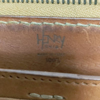 HENRY CUIR VACANCES メッシュ 小銭入れあり 長財布 ブラウン レディース アンリークイール【中古】4-1221G∞