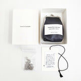 beautiful people 未使用品 がま口 牛革 レザー ポーチ ブラック レディース ビューティフルピープル【中古】4-1219G◎