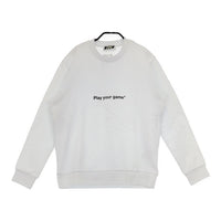 MSGM play your game トレーナー サイズS スウェット オフホワイト系 レディース エムエスジーエム【中古】5-0303M∞