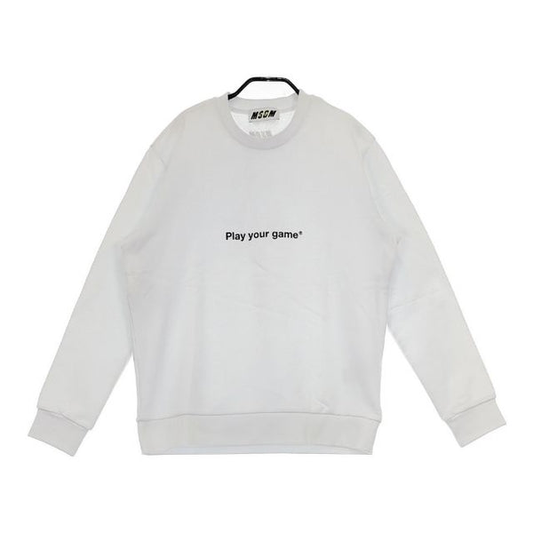 MSGM play your game トレーナー サイズS スウェット オフホワイト系 レディース エムエスジーエム【中古】5-0303M∞