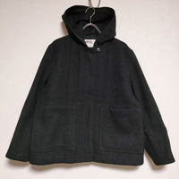 MHL. LIGHT WOOL MELTON COAT 595-8210504 コート ブルゾン ジャケット ブラック レディース エムエイチエル【中古】4-1124T∞