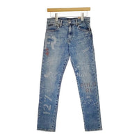 POLO RALPH LAUREN 新品 プリント ペイント ジーンズ サイズ16 SULLIVAN SLIM デニムパンツ ブルー レディース ポロ・ラルフローレン【中古】5-0303G∞