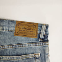 POLO RALPH LAUREN 新品 プリント ペイント ジーンズ サイズ16 SULLIVAN SLIM デニムパンツ ブルー レディース ポロ・ラルフローレン【中古】5-0303G∞