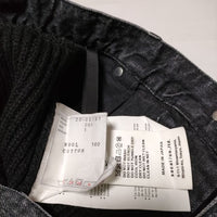 Sacai デニム×ニット切替 20-05157 ドッキング ロングスカート ブラック レディース サカイ【中古】4-1127T∞