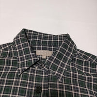 MARGARET HOWELL 578-1253066 TARTAN COTTON CASHMERE ブラウス シャツ 21AW グリーン ブラック レディース マーガレットハウエル【中古】4-1127T∞