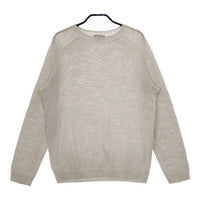 MARGARET HOWELL 579-8160006 LINEN COTTON SILK プルオーバー セーター ニット グレー メンズ マーガレットハウエル【中古】5-0104M∞