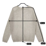 MARGARET HOWELL 579-8160006 LINEN COTTON SILK プルオーバー セーター ニット グレー メンズ マーガレットハウエル【中古】5-0104M∞