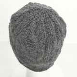 mature ha slant cutting knit cap aran2 lamb 定価9500円 MK-2135 ニット帽 ニットキャップ グレー レディース マチュアーハ【中古】4-1221A∞