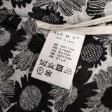 R&D.M.Co- JACQUARD DAISY NO SLEEVE DRESS ベルト付き ノースリーブドレス ジャガードデイジー  ワンピース ブラック ホワイト レディース オールドマンズテーラー【中古】5-0505S∞