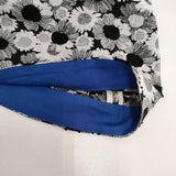 R&D.M.Co- JACQUARD DAISY NO SLEEVE DRESS ベルト付き ノースリーブドレス ジャガードデイジー  ワンピース ブラック ホワイト レディース オールドマンズテーラー【中古】5-0505S∞