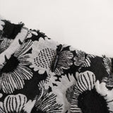 R&D.M.Co- JACQUARD DAISY NO SLEEVE DRESS ベルト付き ノースリーブドレス ジャガードデイジー  ワンピース ブラック ホワイト レディース オールドマンズテーラー【中古】5-0505S∞