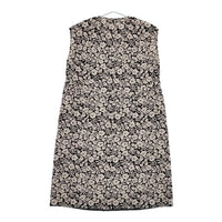 R&D.M.Co- JACQUARD WILD BERRY NO SLEEVE DRESS コットンリネン ベルト付き ワイルドベリー ノースリーブ ワンピース ベージュ ブラック レディース オールドマンズテーラー【中古】5-0505S∞
