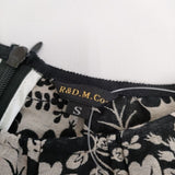 R&D.M.Co- JACQUARD WILD BERRY NO SLEEVE DRESS コットンリネン ベルト付き ワイルドベリー ノースリーブ ワンピース ベージュ ブラック レディース オールドマンズテーラー【中古】5-0505S∞