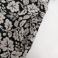 R&D.M.Co- JACQUARD WILD BERRY NO SLEEVE DRESS コットンリネン ベルト付き ワイルドベリー ノースリーブ ワンピース ベージュ ブラック レディース オールドマンズテーラー【中古】5-0505S∞