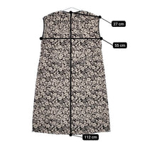 R&D.M.Co- JACQUARD WILD BERRY NO SLEEVE DRESS コットンリネン ベルト付き ワイルドベリー ノースリーブ ワンピース ベージュ ブラック レディース オールドマンズテーラー【中古】5-0505S∞