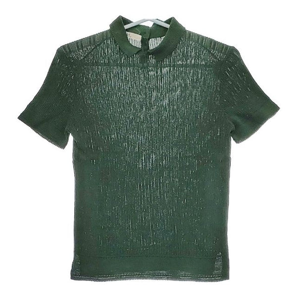 45R/45rpm オーガニックアイスコットンニットレースTシャツ 定価28000円 カットソー グリーン レディース フォーティーファイブアールピーエム【中古】5-0507S∞