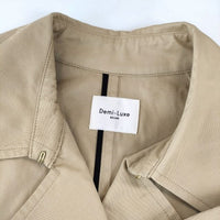 Demi-Luxe BEAMS コットンシャンブレー 定価57200円  トレンチコート 23SS ベージュ レディース デミルクス ビームス【中古】5-0301M∞