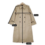 Demi-Luxe BEAMS コットンシャンブレー 定価57200円 トレンチコート 23SS ベージュ レディース デミルクス ビームス【中古】5-0301M∞