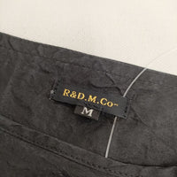 R&D.M.Co- シルク 半袖ドレス ワンピース ブラック レディース オールドマンズテーラー【中古】5-0507S∞