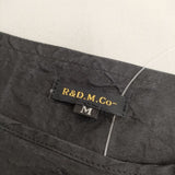 R&D.M.Co- シルク 半袖ドレス ワンピース ブラック レディース オールドマンズテーラー【中古】5-0507S∞