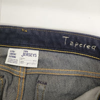 EDWIN JERSEYS テーパード ER27L ウエスト紐 デニムパンツ ネイビー レディース エドウィン【中古】5-0303G∞