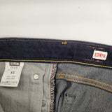 EDWIN JERSEYS テーパード ER27L ウエスト紐 デニムパンツ ネイビー レディース エドウィン【中古】5-0303G∞