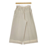 green label relaxing CS SY ツイル サロン パンツ 3514-105-1627 イージー パンツ ベージュ レディース グリーンレーベルリラクシング【中古】5-0326M∞