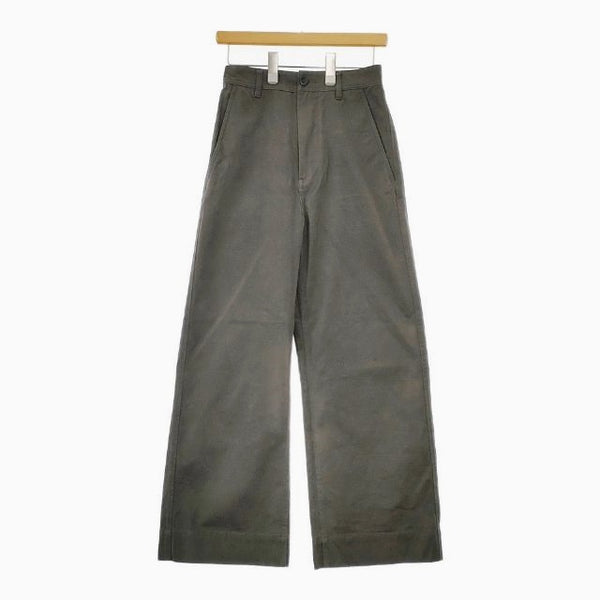 MHL. BRUSHED COTTON DRILL 595-2240507 チノパンツ 22AW  チャコールグレー レディース エムエイチエル【中古】5-0119G∞