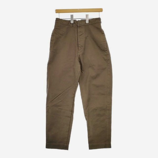 MHL. HEAVY COTTON DRILL 定価29000円 595-0143500 チノパンツ 20SS カーキ レディース エムエイチエル【中古】5-0119G∞