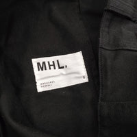 MHL. SOFT COTTON TWILL 定価29000円 595-0243502 チノパンツ 20AW ブラック レディース エムエイチエル【中古】5-0119G∞