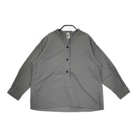 MHL. SOFT HOPSACK プルオーバー ブラウス 595-1253509 長袖シャツ ブルーグレー レディース エムエイチエル【中古】5-0303M∞