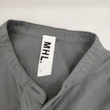 MHL. SOFT HOPSACK プルオーバー ブラウス 595-1253509 長袖シャツ ブルーグレー レディース エムエイチエル【中古】5-0303M∞