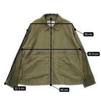 MHL. COTTON LINEN TWILL 595-1253500 シャツジャケット 長袖シャツ カーキ レディース エムエイチエル【中古】5-0326M∞
