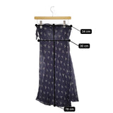 ARTS&SCIENCE 081-00406-410 ラップスカート 巻きスカート サイズ1 レーヨン スカート ネイビー レディース アーツ&サイエンス【中古】5-0405M♪