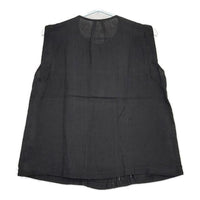 Lisette アミラ ノアール リネン レース 定価29700円 ノースリーブ ベスト ブラウス シャツ 24SS ブラック レディース リゼッタ【中古】5-0505S∞