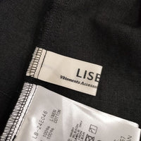 Lisette アミラ ノアール リネン レース 定価29700円 ノースリーブ ベスト ブラウス シャツ 24SS ブラック レディース リゼッタ【中古】5-0505S∞