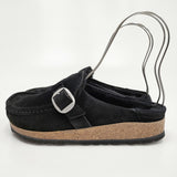 BIRKENSTOCK 未使用品 22AW Buckley Suede Shearling Black 定価28600円 ボアサンダル サイズ36 サンダル ブラック レディース ビルケンシュトック【中古】4-1125T◎