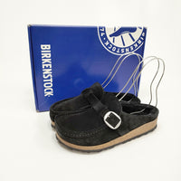 BIRKENSTOCK 未使用品 22AW Buckley Suede Shearling Black 定価28600円 ボアサンダル サイズ36 サンダル ブラック レディース ビルケンシュトック【中古】4-1125T◎